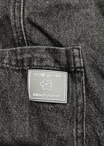 Gri Kot Kadın Midi Askılı Tulum - Görsel 2