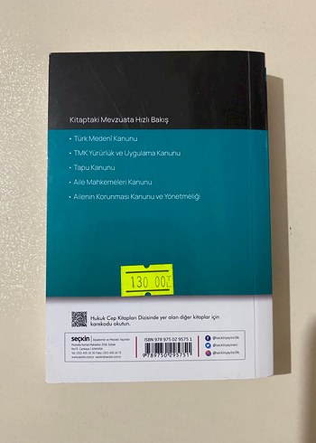 Türk Medeni Kanunu 38. Baskı Eylül 2024 - Görsel 3