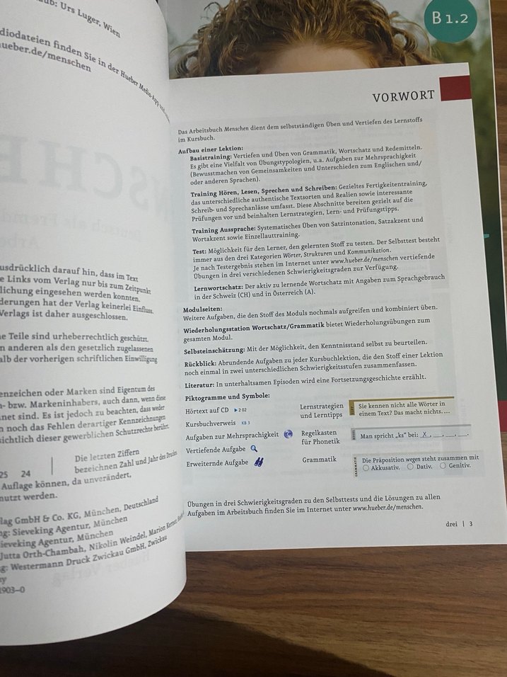 Hueber Menschen B1.2 Almanca Kursbuch Arbeitsbuch - Görsel 3