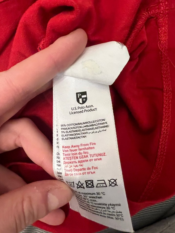 10-11 Yaş US POLO uzun kollu bisiklet yaka kız üst - Görsel 5