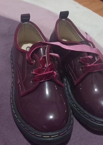 Bordo Gotik kız Ayakkabı Bağcığı - Görsel 2