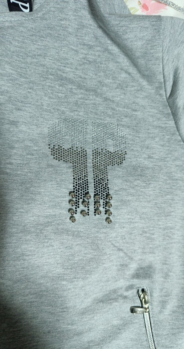 Gri Fermuarlı Yüksek Yaka bayan Sweatshirt - Görsel 2