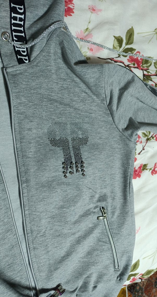 Gri Fermuarlı Yüksek Yaka bayan Sweatshirt - Görsel 3