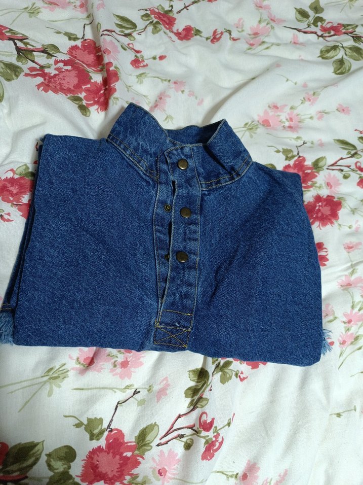 Fermuarlı Uzun Kadın Kot elbise - Görsel 5