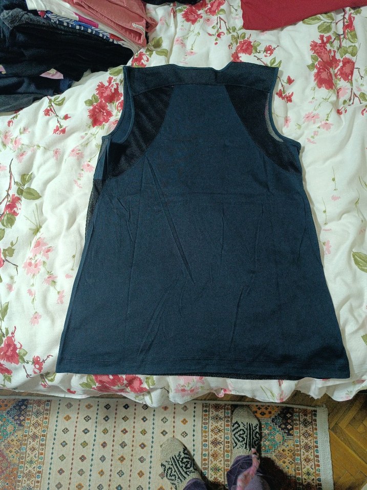 siyah Kemerli Kolsuz Midi Atlet - Görsel 2