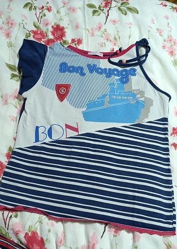 Renkli Baskılı Mavi Tişört. - Görsel 5