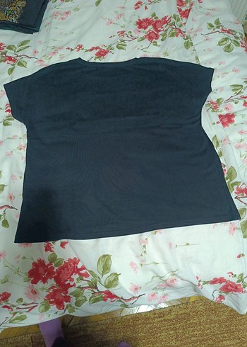 Siyah Kadın Mini Sweatshirt Parlak LOVE Baskılı - Görsel 5