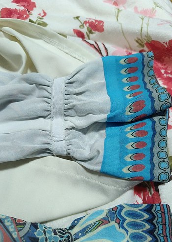 Bohem Renkli Desenli Tunik - Görsel 6