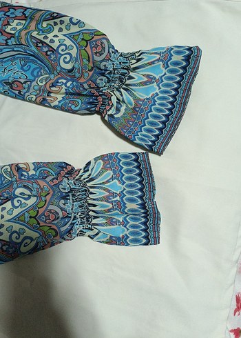 Bohem Renkli Desenli Tunik - Görsel 2