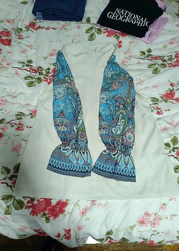 Bohem Renkli Desenli Tunik - Görsel 4