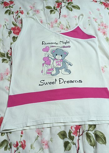 Pamuklu Baskılı beyaz Tişört - Görsel 4