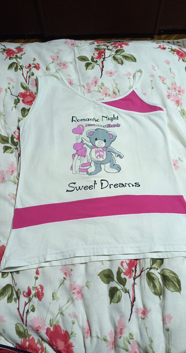 Pamuklu Baskılı beyaz Tişört - Görsel 4