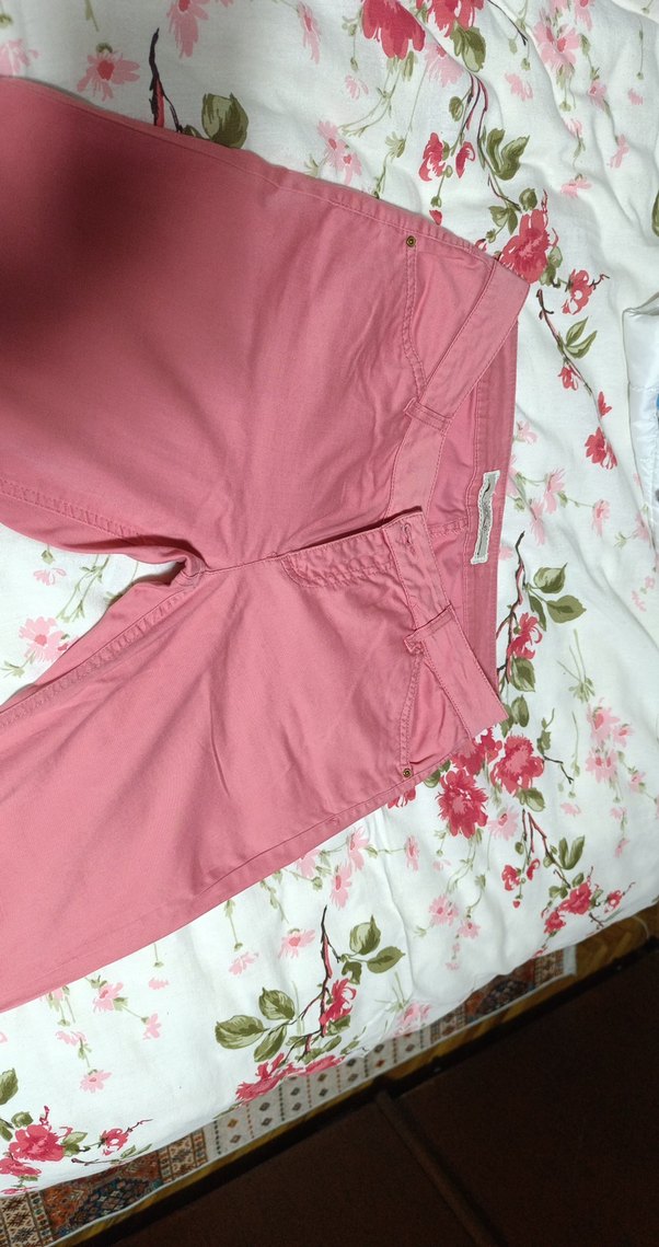 Nakışlı Pembe Midi Kadın Pantolon - Görsel 2