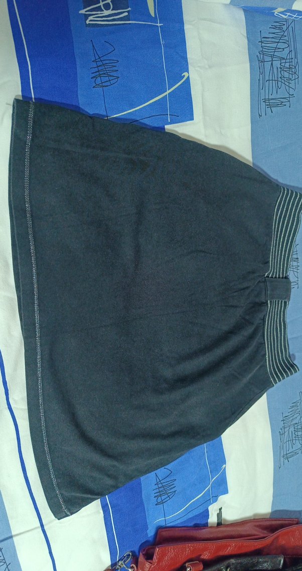 siyah Elastik Belli  Midi  Etek - Görsel 5