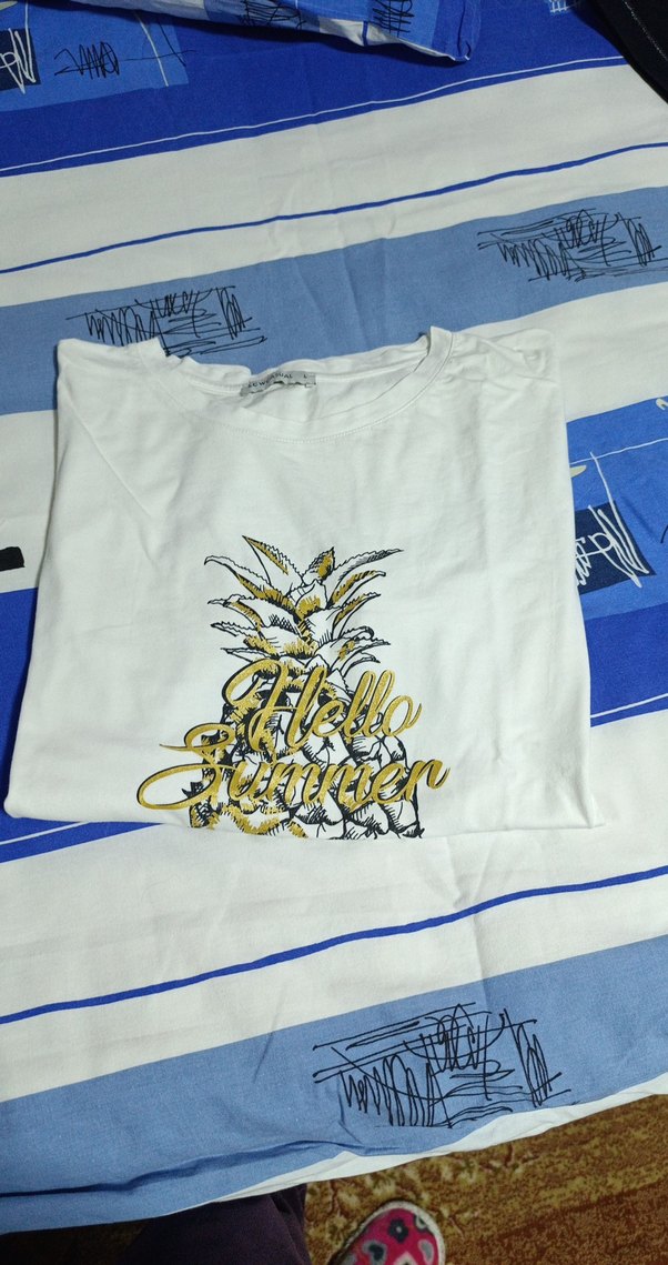 Kızlar için Sarı Baskılı Tişört XL rahat kullanabilir - Görsel 4