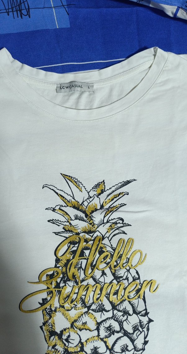 Kızlar için Sarı Baskılı Tişört XL rahat kullanabilir - Görsel 3