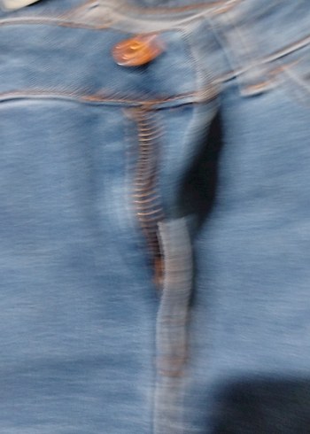 LCW Kadın Mavi Bol Kesim Denim Şort - Görsel 4