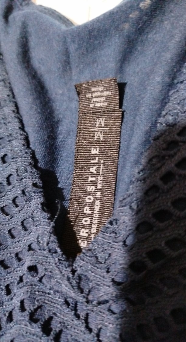 Dantel Detaylı Lacivert Midi Triko Elbise M beden - Görsel 4