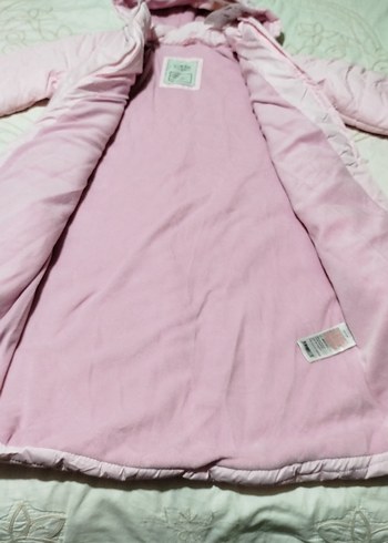 LCW Kız Çocuk Kapüşonlu Pembe Mont - Görsel 3