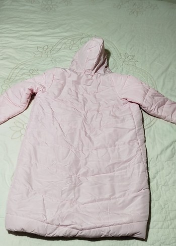 LCW Kız Çocuk Kapüşonlu Pembe Mont - Görsel 4