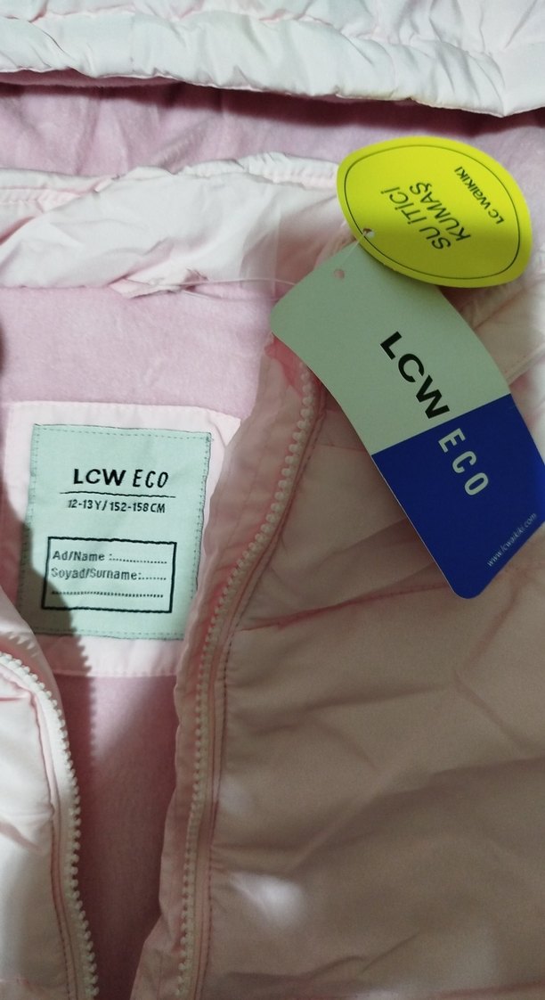 LCW Kız Çocuk Kapüşonlu Pembe Mont - Görsel 2