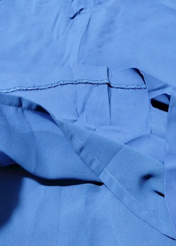 Koyu Mavi  kolsuz kısa elbise - Görsel 3