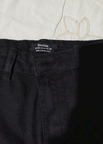 Bershka Siyah Kadın likralı pantolon - Görsel 3