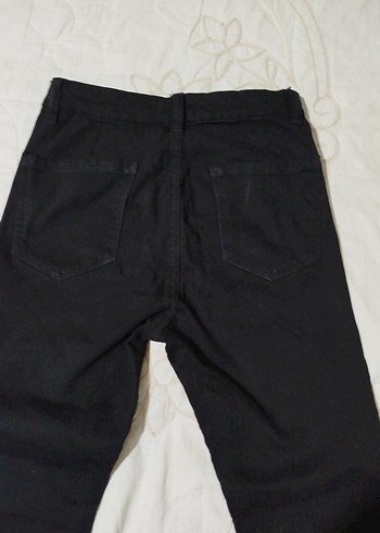 Bershka Siyah Kadın likralı pantolon - Görsel 5