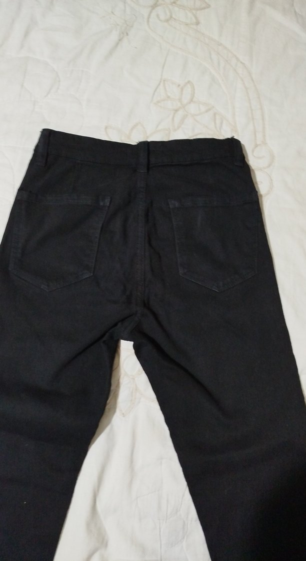 Bershka Siyah Kadın likralı pantolon - Görsel 5