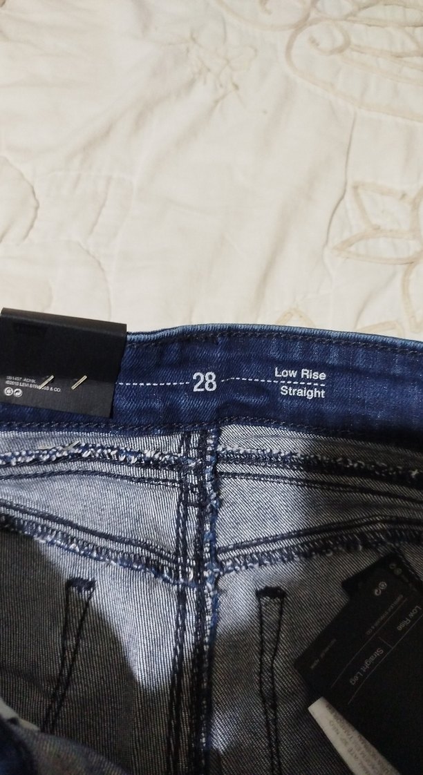 Kadın Lacivert Kemerli Normal Kesim Kot Pantolon - Görsel 5