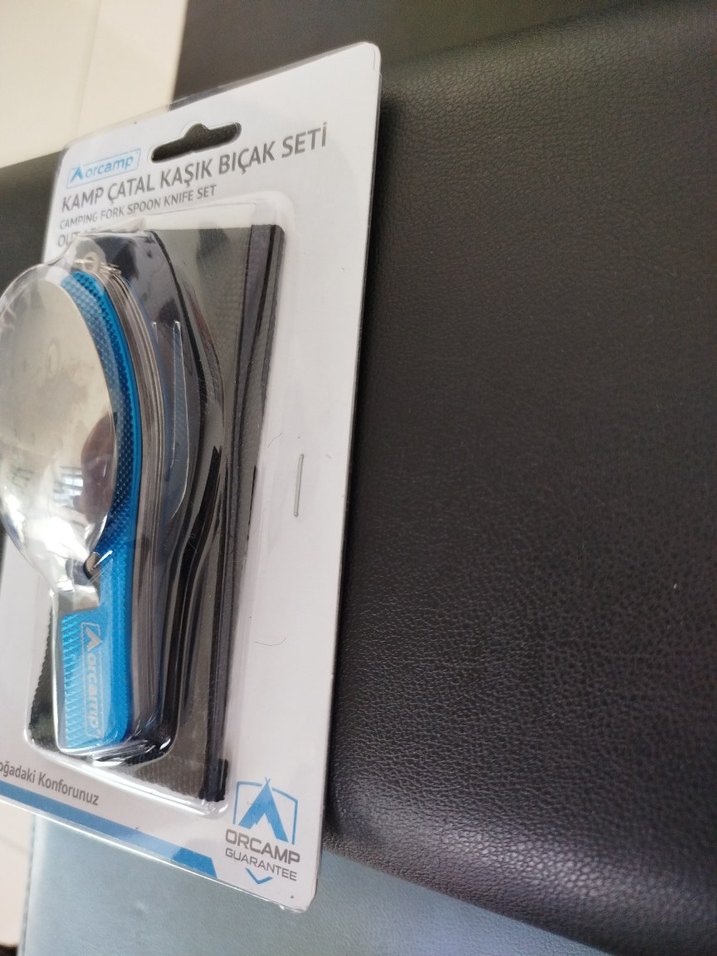 orcamp Mavi Kamp Çatal Kaşık Bıçak Seti - Görsel 2