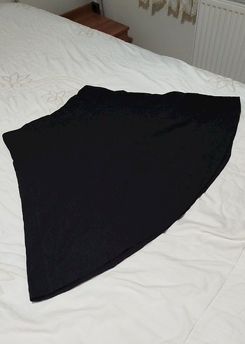 Siyah Rahat Kesim Midi Etek - Görsel 3