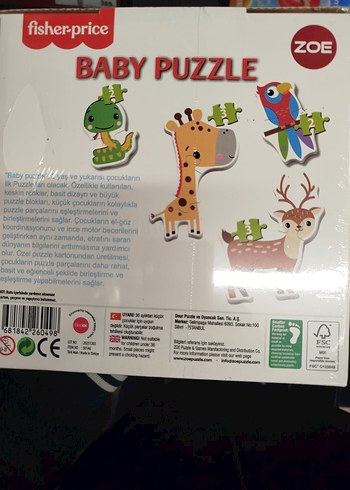 Fisher-Price Hayvanlar Bebek Yapbozu - Görsel 2