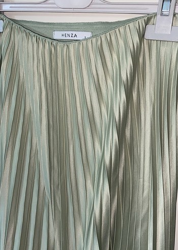 Kadın Piliseli Uzun mint yeşili etek - Görsel 3