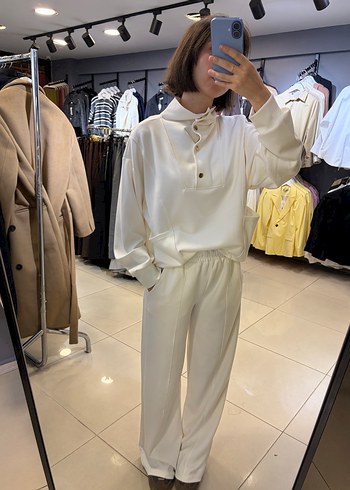 Kadın Kahverengi Rahat Kesim Eşofman Takımı - Görsel 3