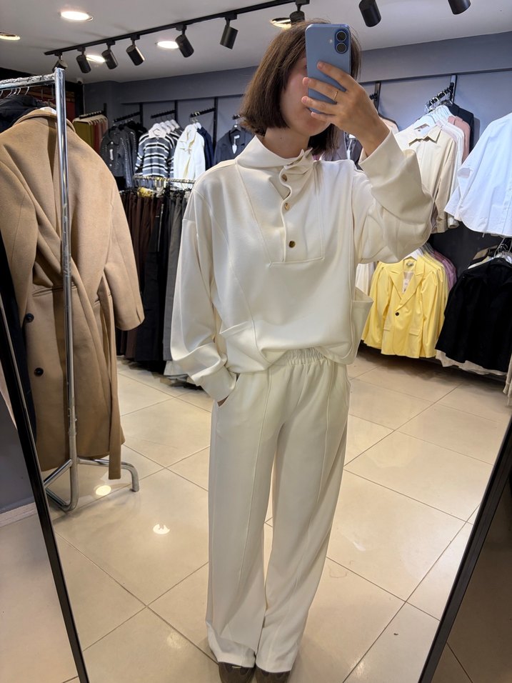 Kadın Kahverengi Rahat Kesim Eşofman Takımı - Görsel 4