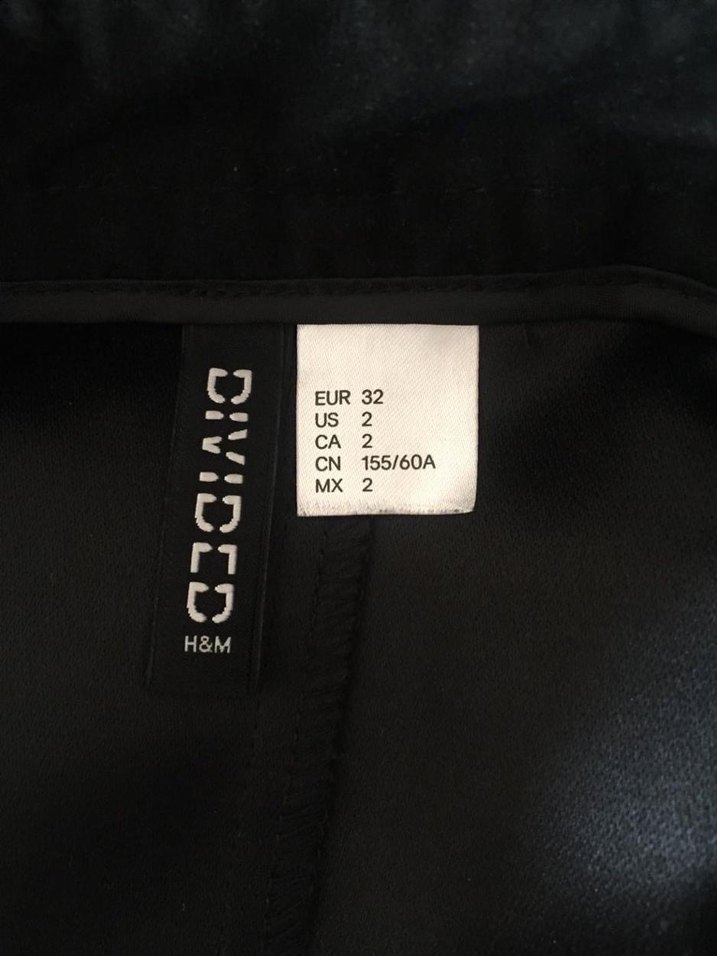 H&M Siyah Süet Kısa Salopet Elbise - Görsel 3