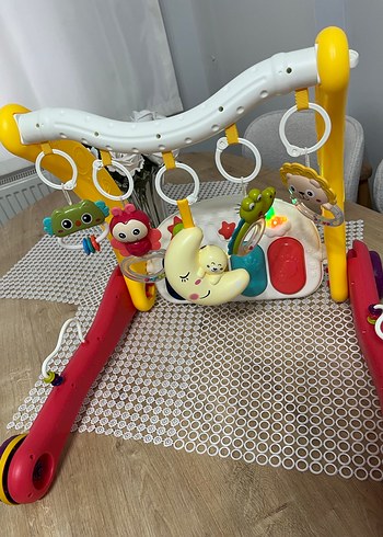 Renkli 2'si 1 Arada Bebek Yürüteci ve Piyano - Görsel 3