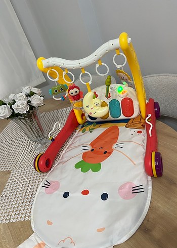 Renkli 2'si 1 Arada Bebek Yürüteci ve Piyano - Görsel 2