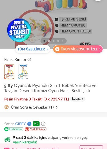 Renkli 2'si 1 Arada Bebek Yürüteci ve Piyano - Görsel 7