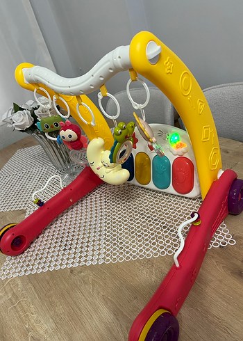 Renkli 2'si 1 Arada Bebek Yürüteci ve Piyano - Görsel 4