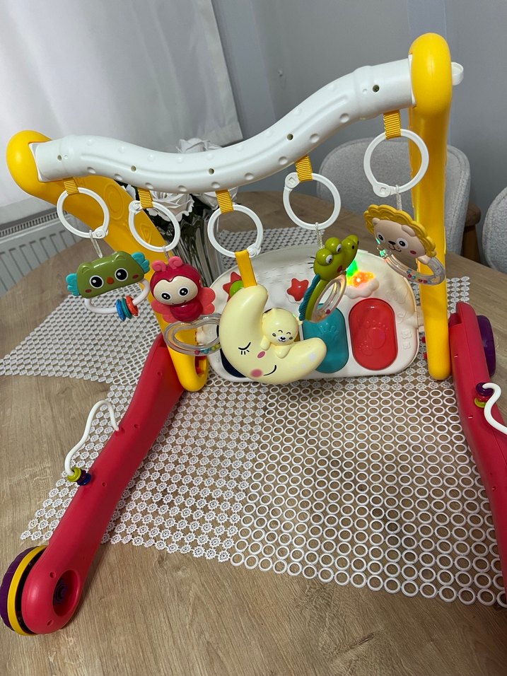 Renkli 2'si 1 Arada Bebek Yürüteci ve Piyano - Görsel 3