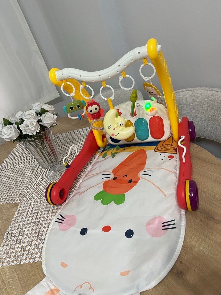 Renkli 2'si 1 Arada Bebek Yürüteci ve Piyano - Görsel 2