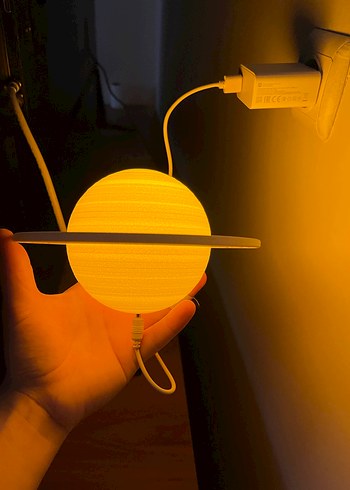 Satürn Temalı Masa Lambası - Görsel 2