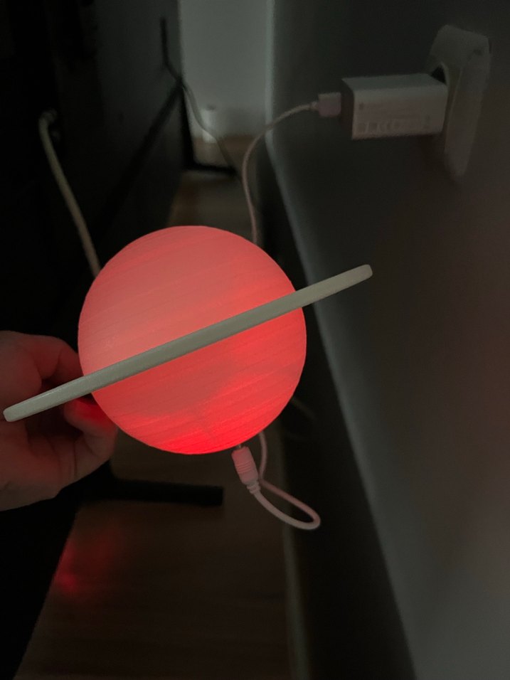 Satürn Temalı Masa Lambası - Görsel 3