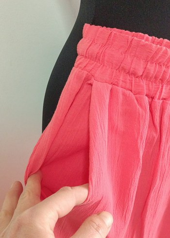 FUŞYA KETEN KADİN PANTALON - Görsel 3