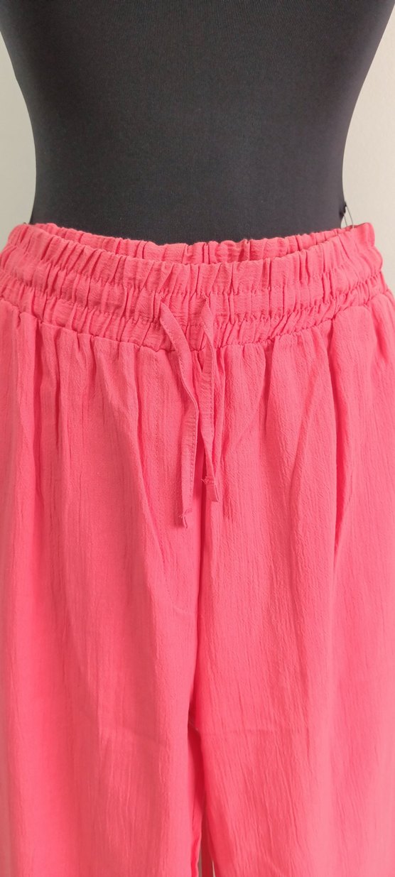 FUŞYA KETEN KADİN PANTALON - Görsel 2