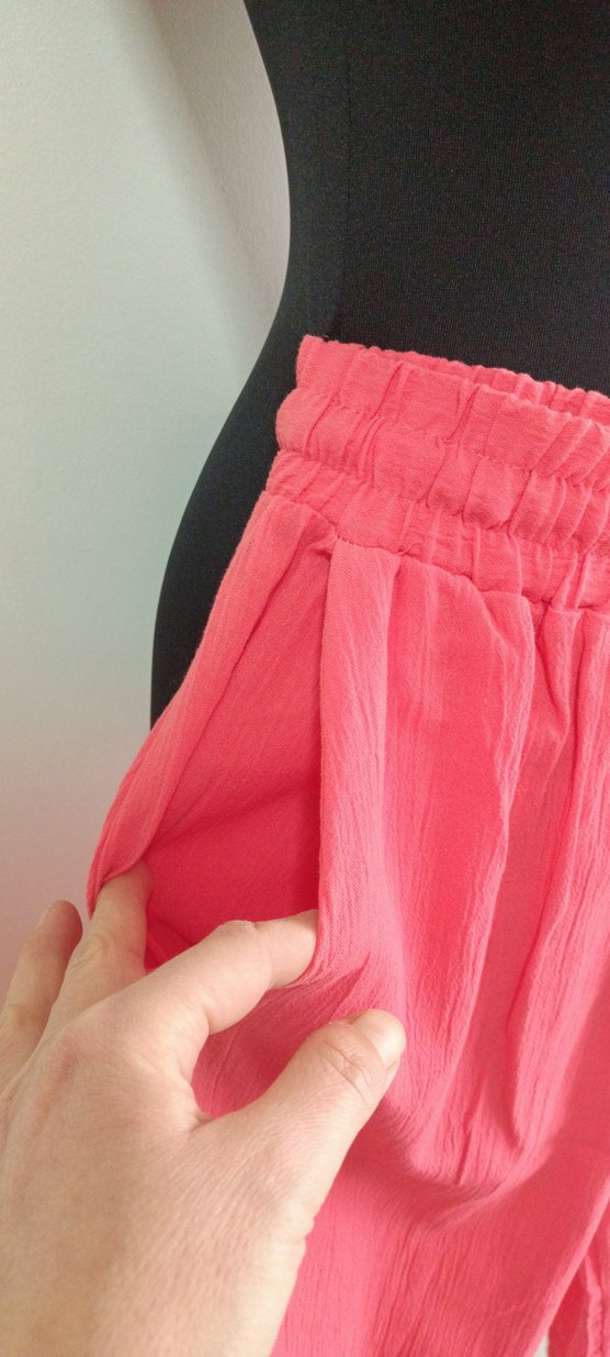 FUŞYA KETEN KADİN PANTALON - Görsel 3