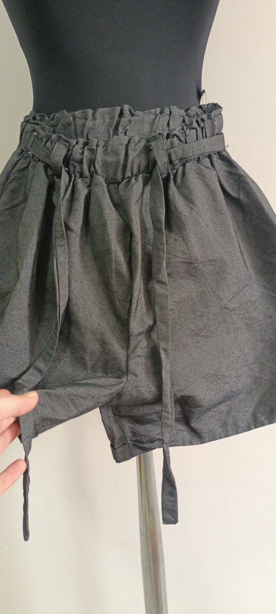 KADİN BELİ LASTİKLİ KUŞAKLI ŞORT - Görsel 2