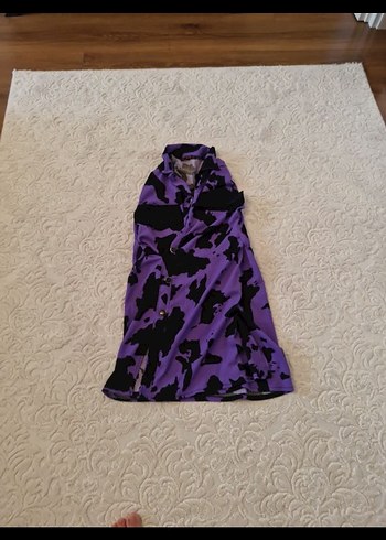 Koyu Mor Batik Desenli - Görsel 5